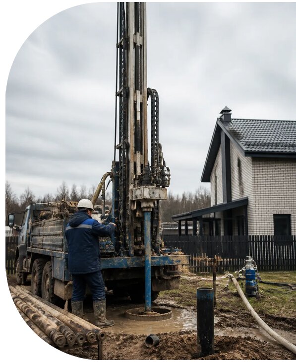 Бурение скважин на воду под ключ в Гусе-Хрустальном от 128376 р. | АПаруса-Гсь